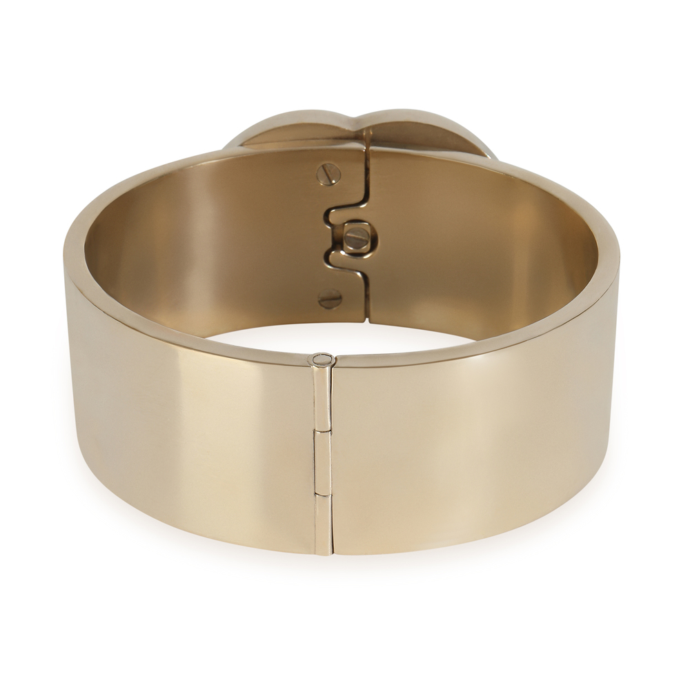 Chanel Gold-Plated  Wide CC Turnlock Bracelet - Picture 4 of 4